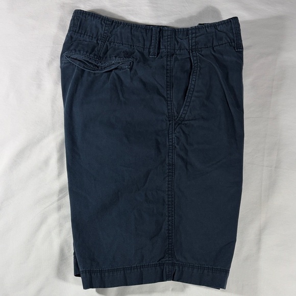 American Eagle mens navy blue Classic flat front 9.5" chino shorts - size 30 - Picture 9 of 11